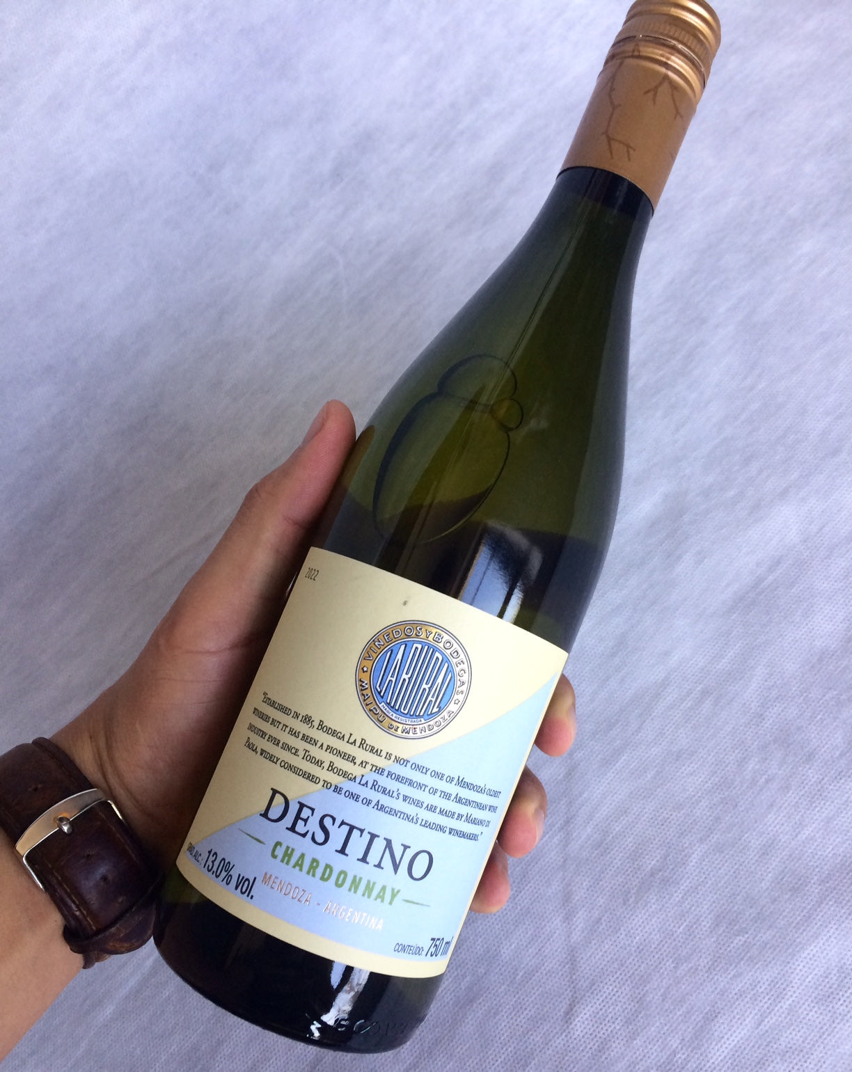 Vinho Destino Chardonnay Argentino Branco