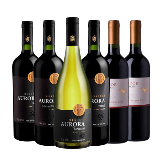 Kit Vinho em promoção - Vinho Aurora Reserva - Pinott Wine