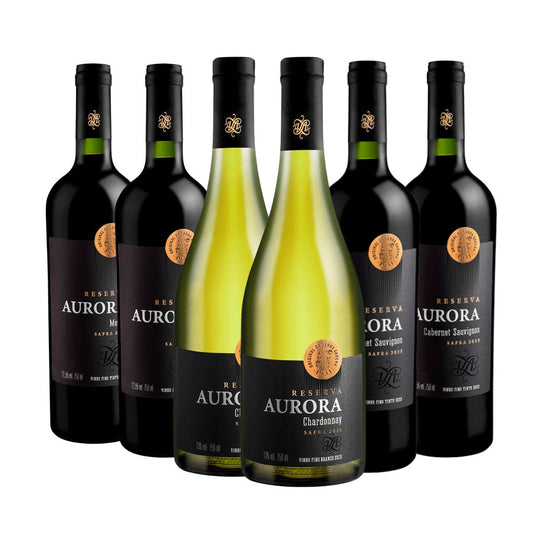Kit Vinho Aurora Reserva Mix 6 garrafas