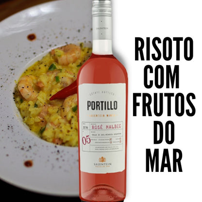 Vinho Portillo Malbec Rose - Vinho para comer com Risoto