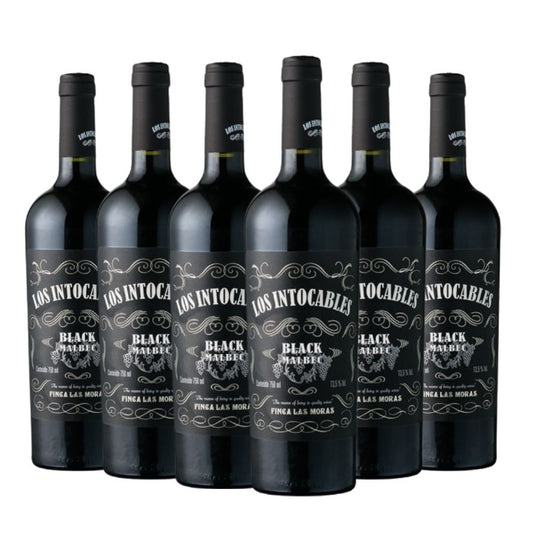 Vinho Los Intocables Black Malbec- Kit Vinho Argentino Tinto