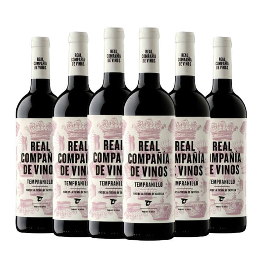 Kit Vinho Espanhol Real Compania de vinos tempranillo.
